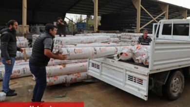 Afetzede çiftçilere sera naylonu desteği