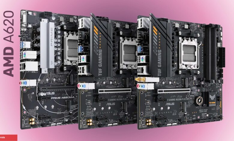 ASUS, TUF Gaming ve Prime serisi AMD A620 anakartlarını duyurdu