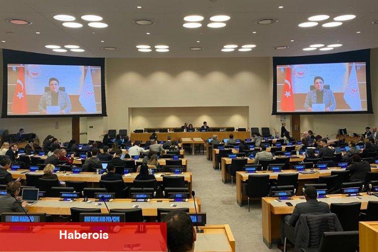 Bakan Yanık, BM Yaşlanma Açık-Uçlu Çalışma Kümesi'nde 'Ülke Beyanı' sundu