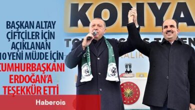 Başkan Altay Çiftçiler İçin Açıklanan 10 Yeni Müjde İçin Cumhurbaşkanı Erdoğan'a Teşekkür Etti