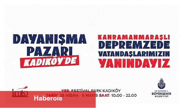 Deprem Dayanışma Pazarı Kadıköy'de