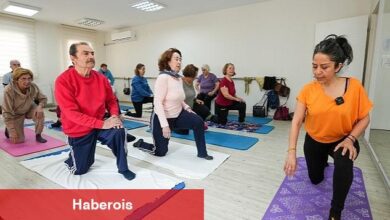 Gaziemir'in çınarlarına yogayla gençlik aşısı