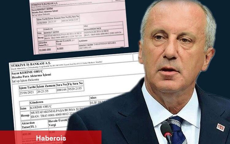 İnce'ye 10 milyon liralık bağış dekontu montaj çıktı! - Haberois İnce'ye 10 milyon liralık bağış dekontu montaj çıktı!