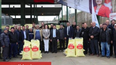 İzmit'ten 840 çiftçiye hibeli gübre desteği
