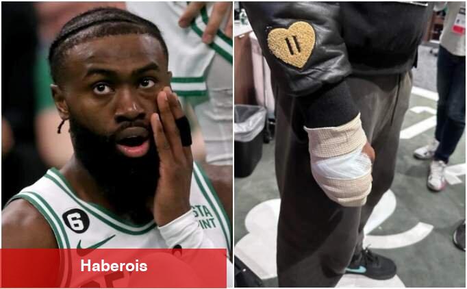 Jaylen Brown parmağını kesti, beş dikiş atıldı! - Haberois Jaylen Brown parmağını kesti, beş dikiş atıldı!