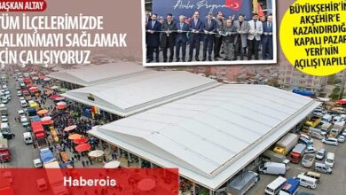 Konya Büyükşehir'in Akşehir'e Kazandırdığı Kapalı Pazar Yeri'nin Açılışı Yapıldı - Haberois Konya Büyükşehir'in Akşehir'e Kazandırdığı Kapalı Pazar Yeri'nin Açılışı Yapıldı