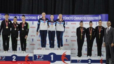 Manisalı cimnastikçiler tepede - Haberois Manisalı cimnastikçiler tepede