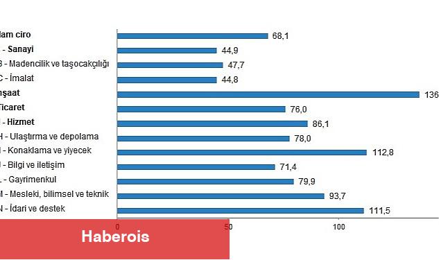 TÜİK: Ciro Endeksleri, Şubat 2023