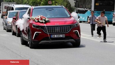 "Anadolu kırmızısı" TOGG gelin arabası oldu!