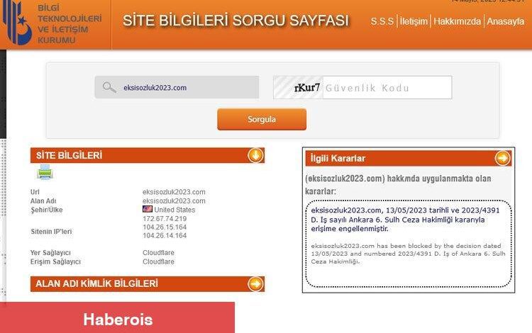 Ekşi Sözlük'e erişim engeli! - Haberois Ekşi Sözlük'e erişim engeli!