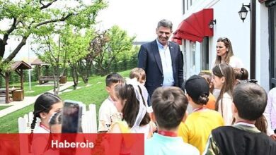 Kartepe Belediye Başkanı Av.M.Mustafa Kocaman Derbent İlkokulu Folklör Ekibi öğrencilerini misafir etti