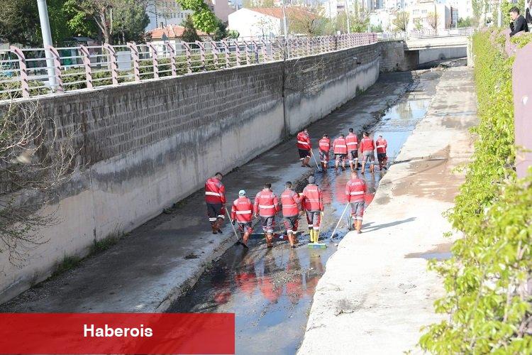 Kayseri Kocasinan'da kanal temizliği