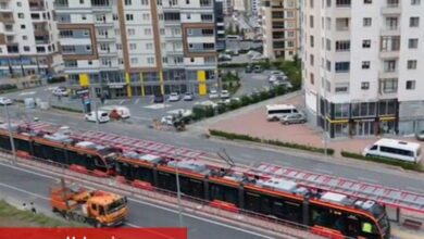 Kayseri'de yeni tramvay teste başladı