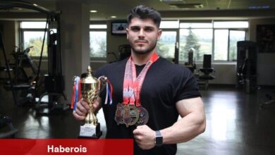 Kilo almak için başladığı beden geliştirmede Avrupa şampiyonu oldu