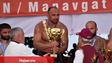 Türkiye Yağlı Güreş Ligi Manavgat etabının başpehlivanı Ali Gürbüz oldu