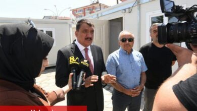 Başkan Gürkan, Malatya basınını 'konteyner kent'te ziyaret etti