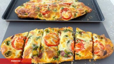 Bayatlayan ekmekleri çöpe atmaya son! Bayat ekmekle yapacağınız efsane pizza! - Haberois Bayatlayan ekmekleri çöpe atmaya son! Bayat ekmekle yapacağınız efsane pizza!