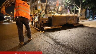 Bursa İnegöl Park Caddesi'nde sıcak asfalt tamamlandı