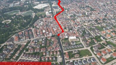 Bursa İnegöl'de Park Caddesi'nde asfaltı sil baştan