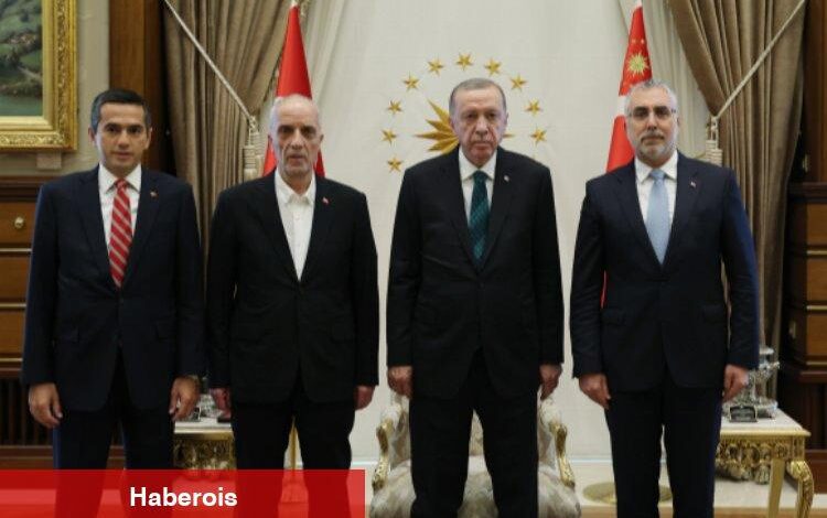 Cumhurbaşkanı Erdoğan, işçi ve işveren temsilcilerini kabul etti
