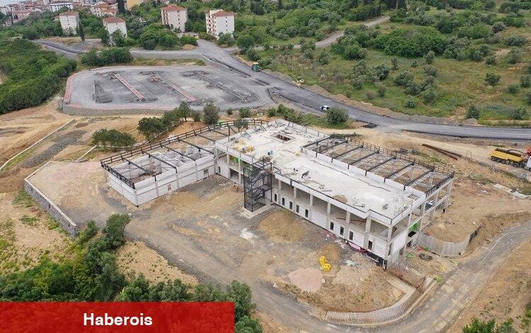 Darıca Millet Kıraathanesi'nin kaba inşaatı tamam