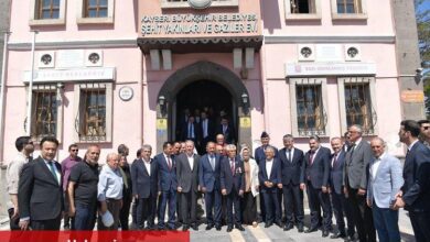 Kayseri protokolü bayramlaşma töreninde