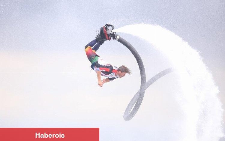 Kocaeli'de su jeti ve Flyboard Şampiyonası nefes kesti