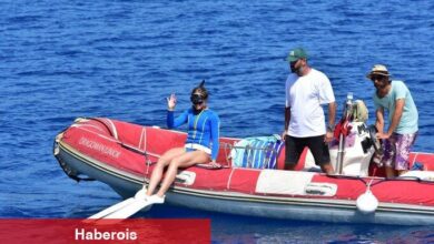 Şahika Ercümen farkındalık için daldı