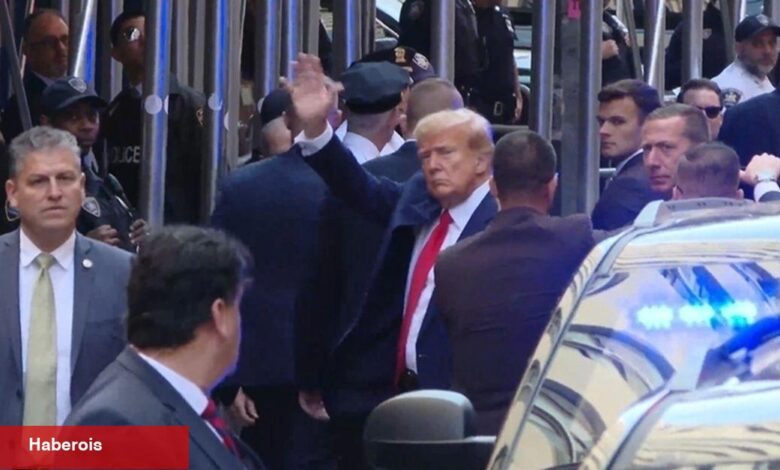 Trump "gizli belgeler" suçlaması için mahkemeye geldi - Haberois Trump "gizli belgeler" suçlaması için mahkemeye geldi