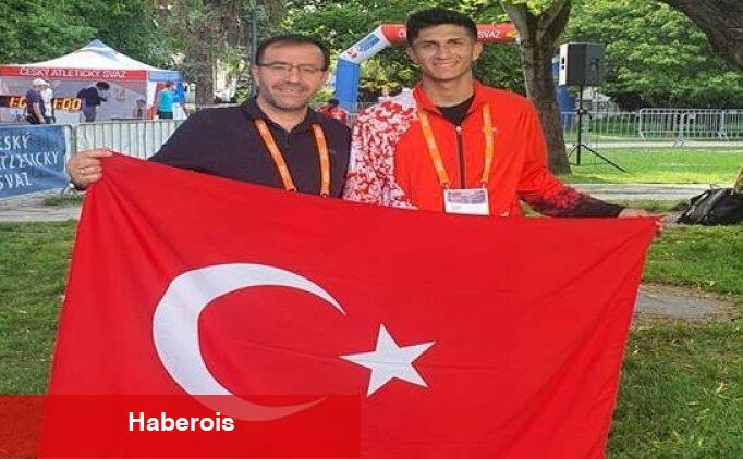 Ulusal atlet Hayrettin Yıldız rekorunu yeniledi!