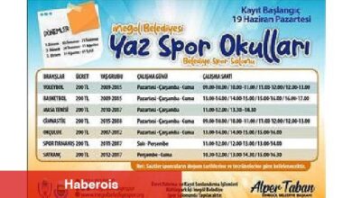 Yaz Spor Okulları Kayıtları Başlıyor