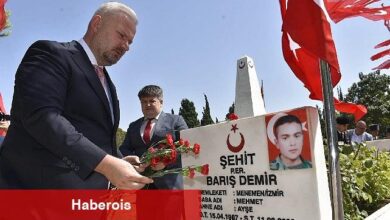 15 Temmuz şehitleri Menemen'de dualarla anıldı