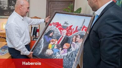 Başkan Soyer'e teşekkür portresi