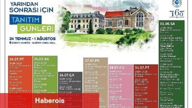 Boğaziçi Üniversitesi Tanıtım Günleri 24 Temmuz-1 Ağustos'ta Güney Kampüs'te gerçekleşecek