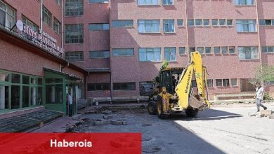 Devlet hastanesi'nin çevresi yenileniyor 