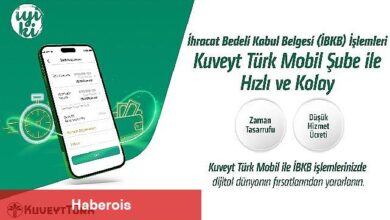 "İhracat Bedeli Kabul Belgesi" işlemleri Kuveyt Türk Mobil Şube ile daha hızlı ve kolay
