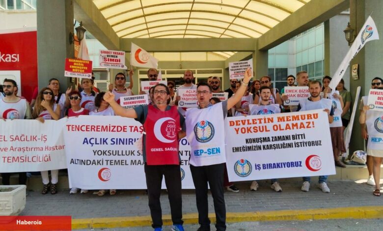 İş Bırakan Sağlık Çalışanlarından Mesaj: “Devletin Memuru Yoksul Olamaz!”