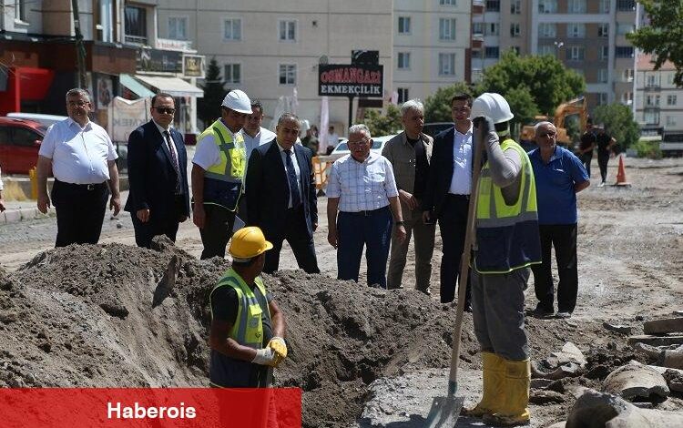 KASKİ'den Melikgazi'de altyapı çalışması
