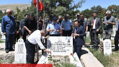 Kayseri'nin 15 Temmuz şehitlerine ziyaret