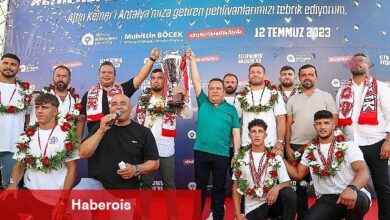 Kırkpınar Başpehlivanı Yusuf Can Zeybek'e coşkulu karşılama