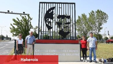 Lüleburgaz'da 100'üncü yıla özel kent girişi