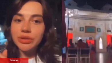 Rus turistten Antalya'daki İslami mimari ile inşa edilen bara tepki!