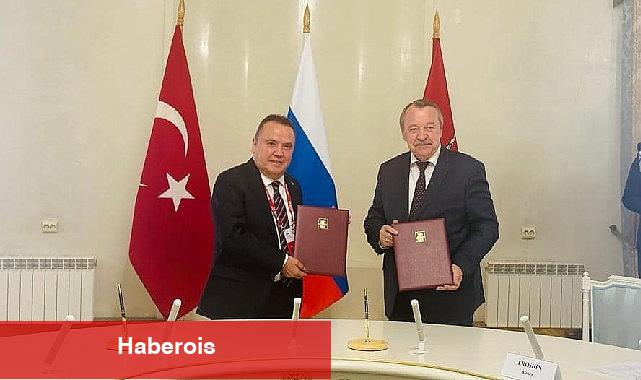 Başkan Böcek Moskova'da işbirliği protokolü imzaladı - Haberois Başkan Böcek Moskova'da işbirliği protokolü imzaladı