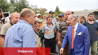 Bayrampaşa Belediye Başkanı Atila Aydıner, işçilerle buluştu