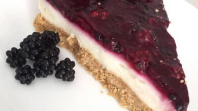Böğürtlenli Cheesecake Tanımı