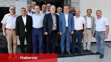 Hakan Koştu ve Bergama Oda Başkanlarından Yalçın Ata'ya ziyaret