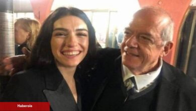 Hazar Ergüçlü’den babasına acı veda! Gözyaşlarına boğuldu