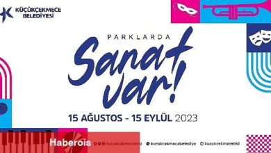 Küçükçekmecenin parklarında sanat var!
