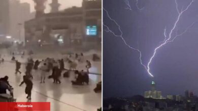 Mekke'de şiddetli yağış ve fırtınanın akabinde "Süper Hücre" görüldü! - Haberois Mekke'de şiddetli yağış ve fırtınanın akabinde "Süper Hücre" görüldü!