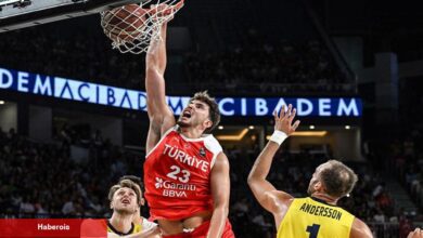 Ulusal basketbolcu Alperen Şengün İsveç maçına dualarla başladı! Rakiplerini ezdi geçti